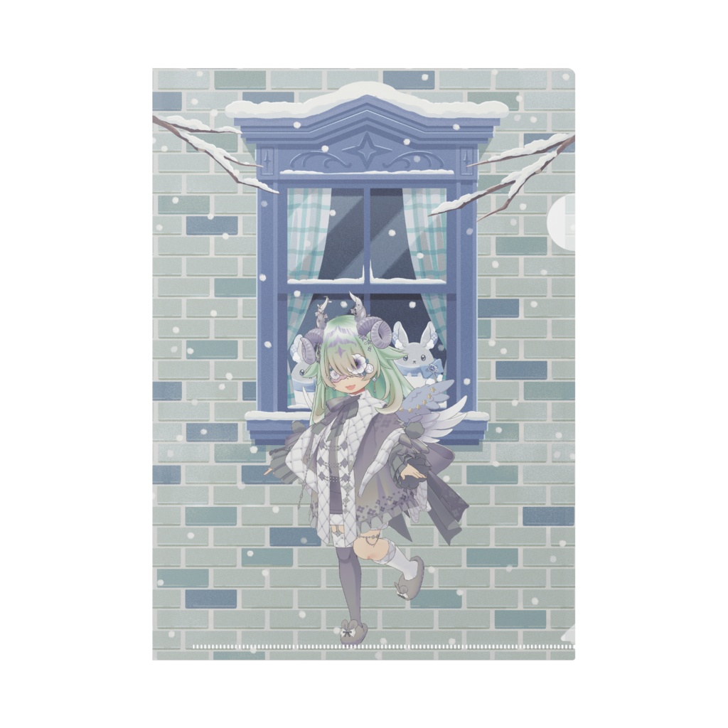 【= あぁ～くん =】12月冬コーデ-クリアファイル-G0004