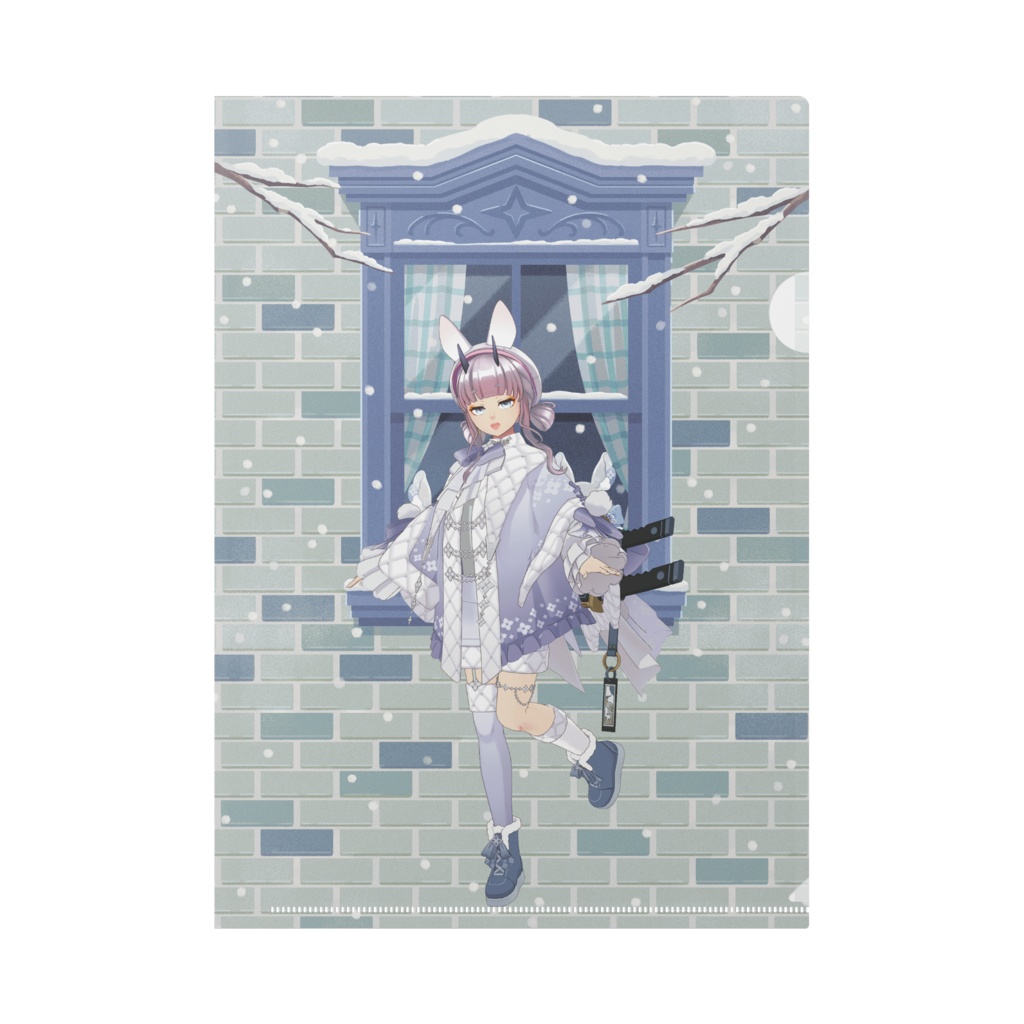 【Jinno Lia】12月冬コーデ-クリアファイル-G0034