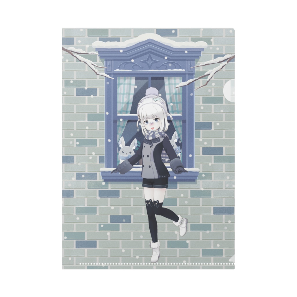 【kurosi】12月冬コーデ-クリアファイル-G0037