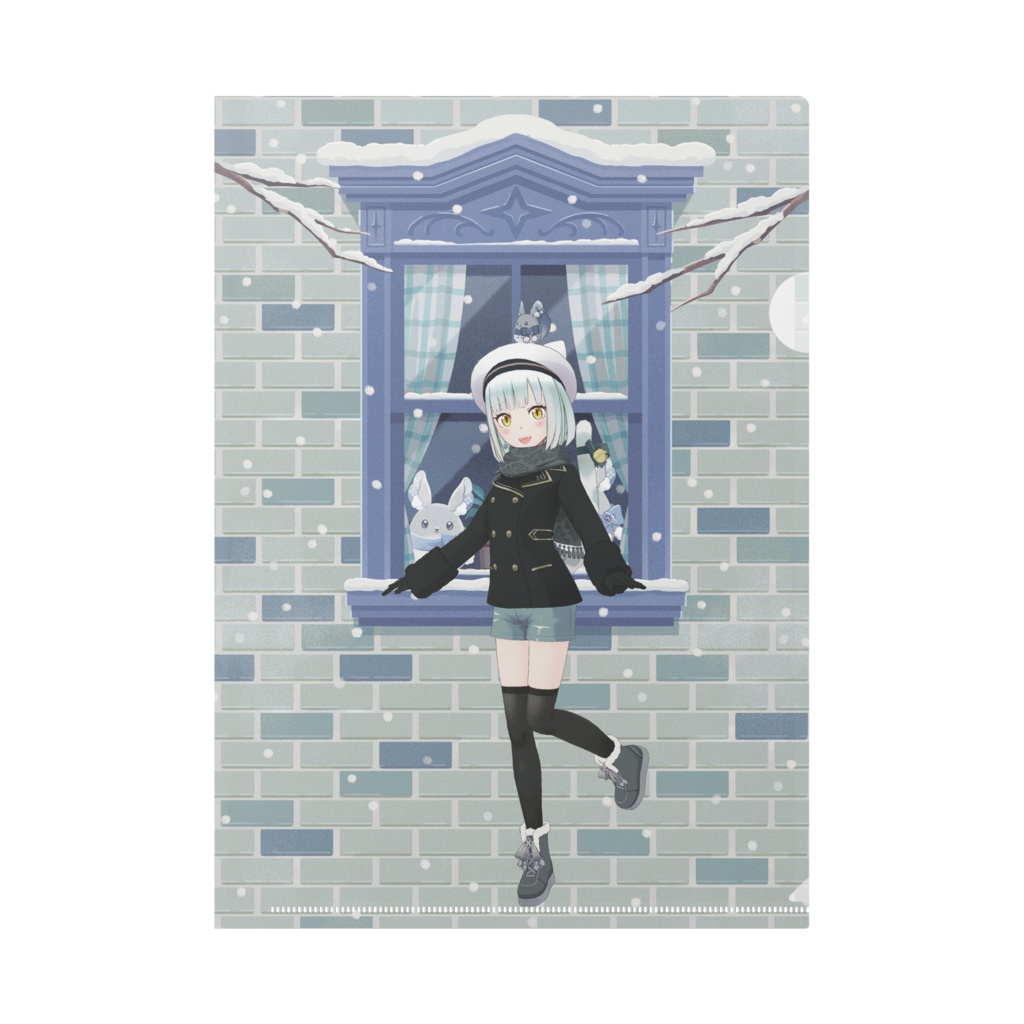 【re-R】12月冬コーデ-クリアファイル-G0058