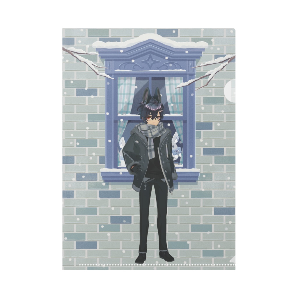 【あおば】12月冬コーデ-クリアファイル-G0079