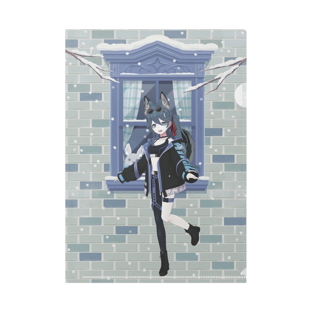 【いろはす】12月冬コーデ-クリアファイル-G0108