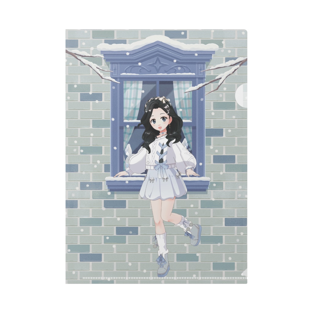 【えぁ】12月冬コーデ-クリアファイル-G0119