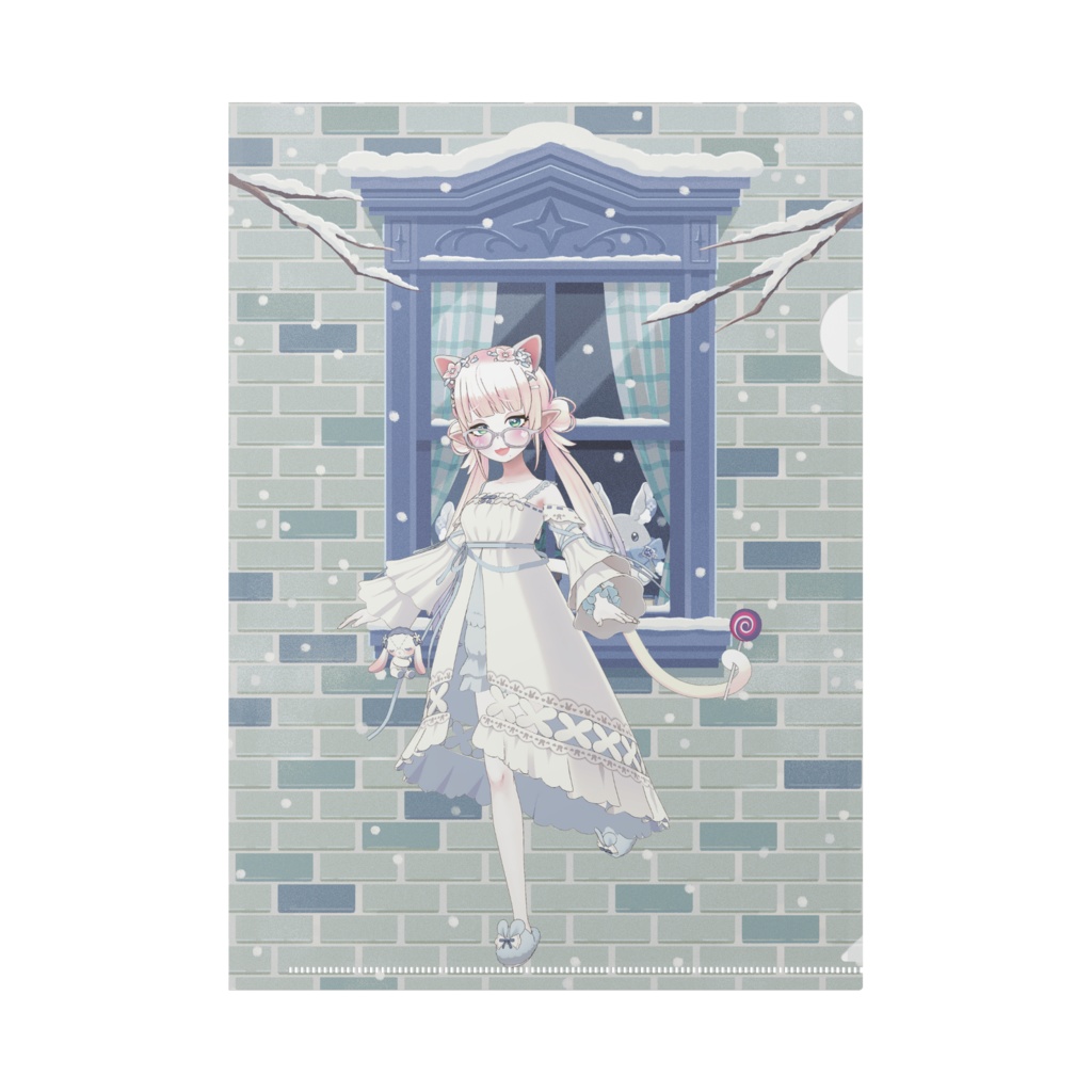 【うるのれい】12月冬コーデ-クリアファイル-G0118