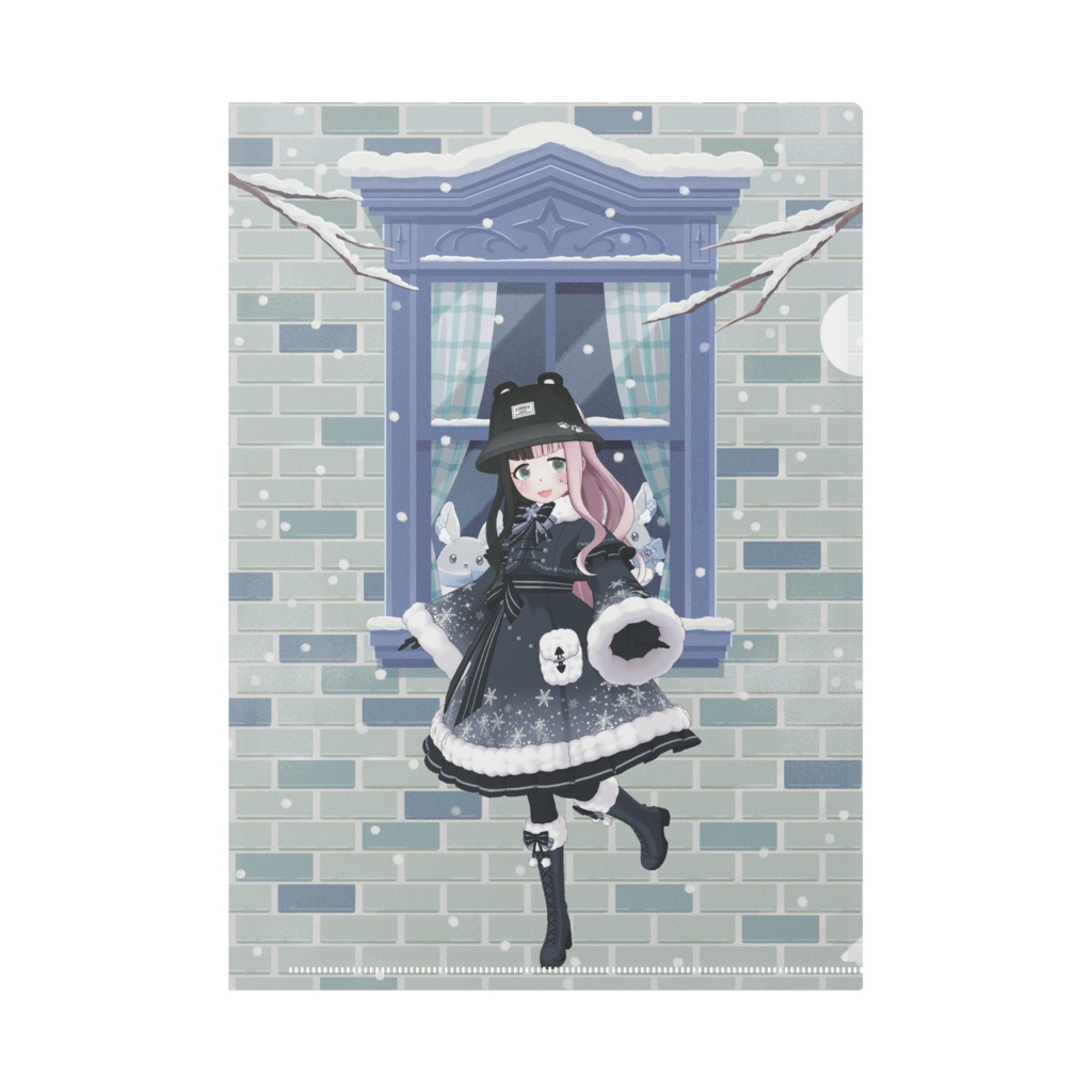 【おひめちゃん】12月冬コーデ-クリアファイル-G0133