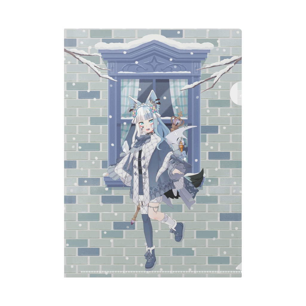 【がんもどき】12月冬コーデ-クリアファイル-G0160