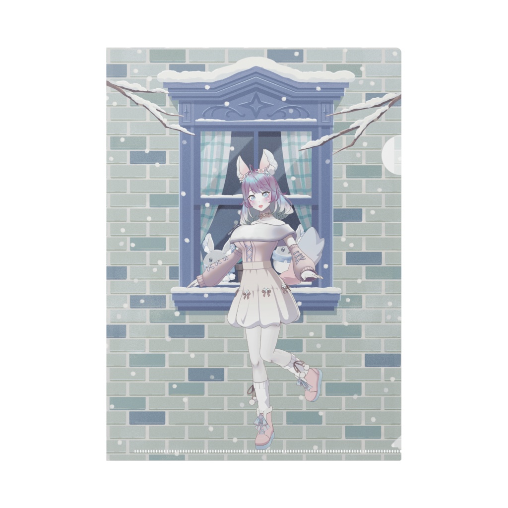 【きさや】12月冬コーデ-クリアファイル-G0163