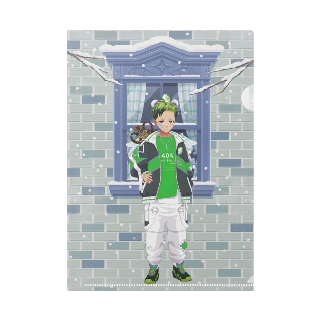 【しゃけ】12月冬コーデ-クリアファイル-G0226