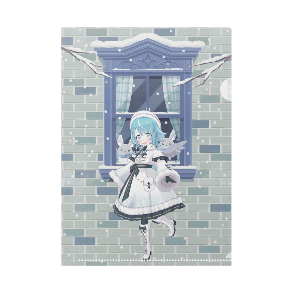 【しゅうな】12月冬コーデ-クリアファイル-G0229