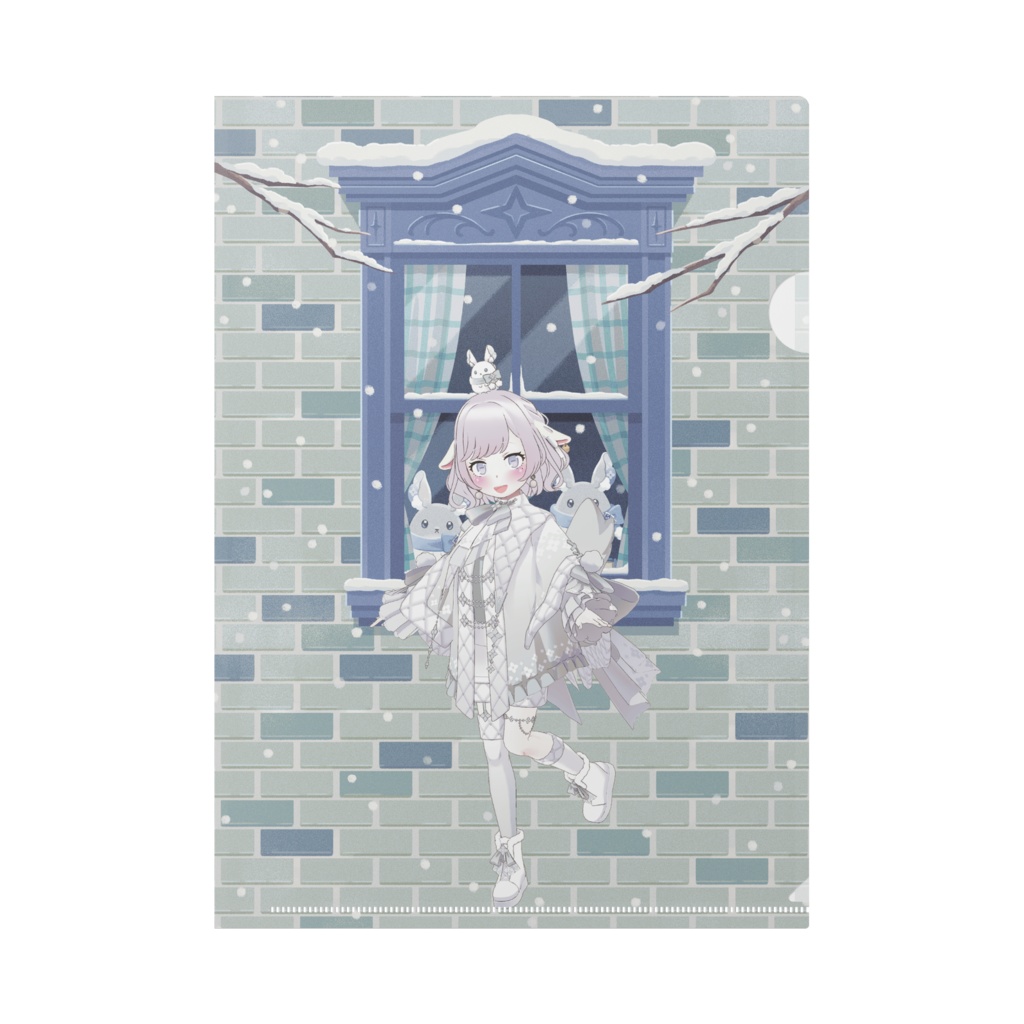 【たやち】12月冬コーデ-クリアファイル-G0267