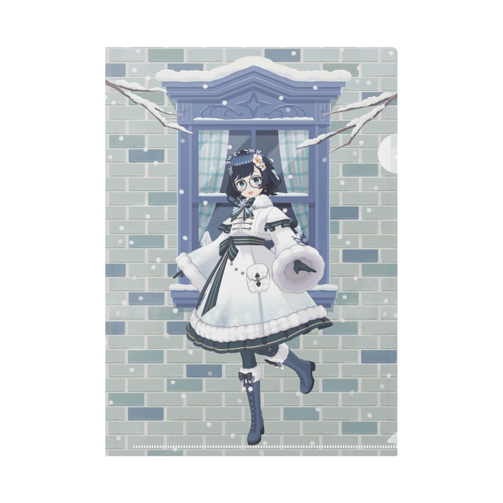 【ちゃんあつ】12月冬コーデ-クリアファイル-G0276