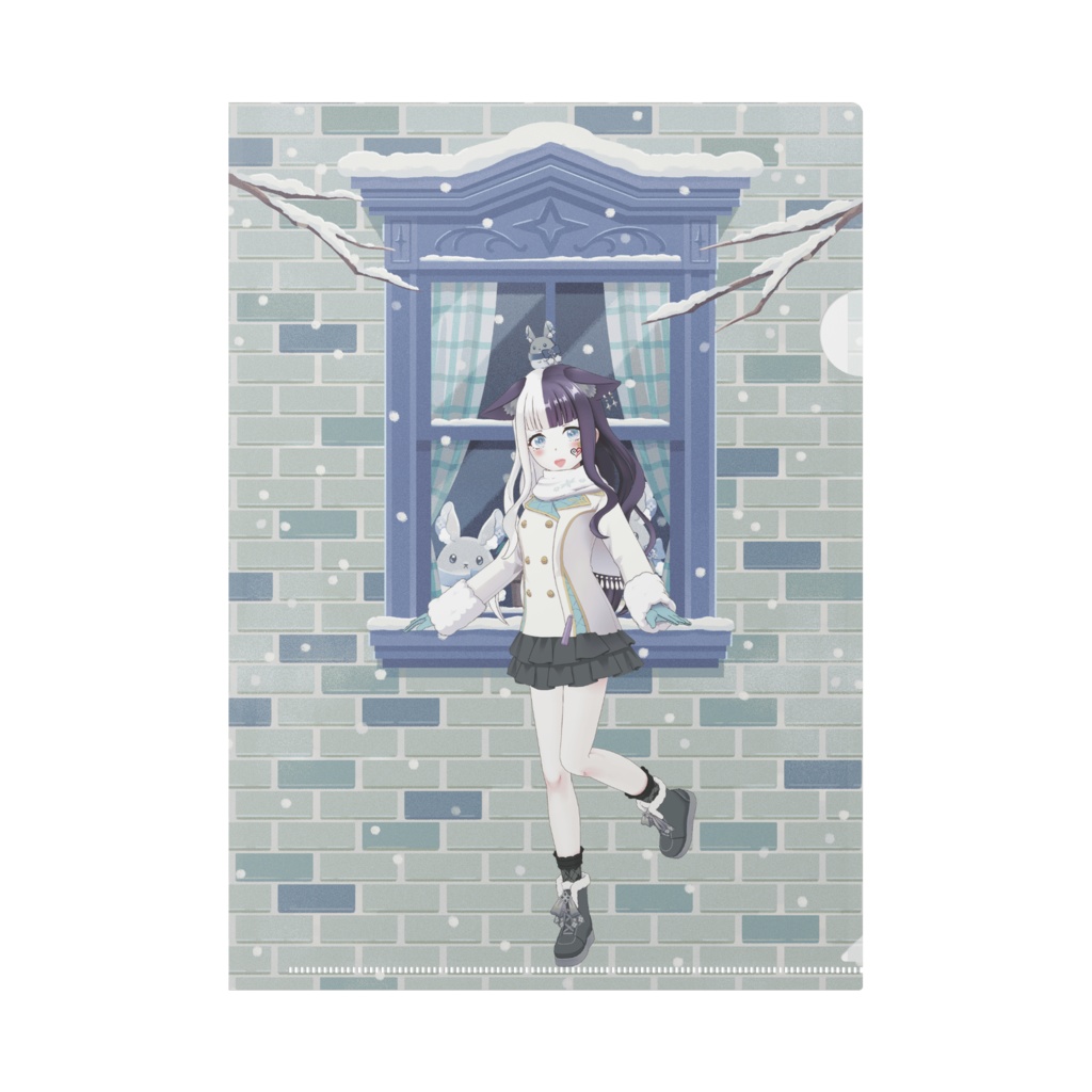 【なつき】12月冬コーデ-クリアファイル-G0314