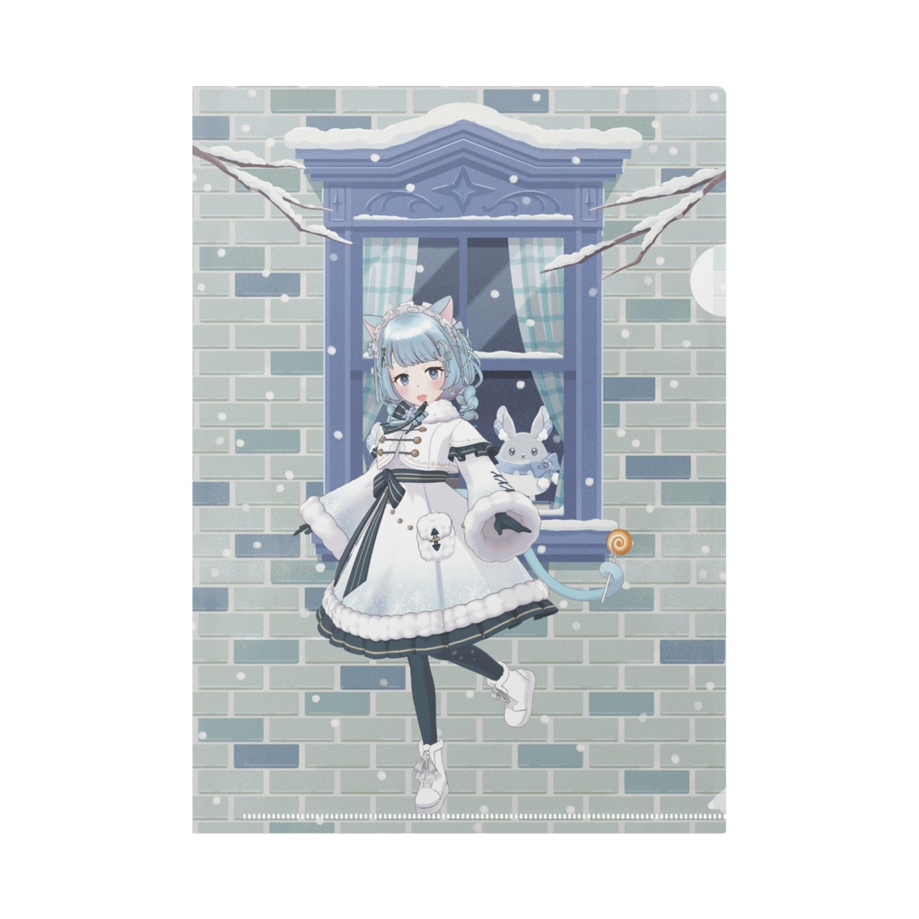 【なない なな】12月冬コーデ-クリアファイル-G0318