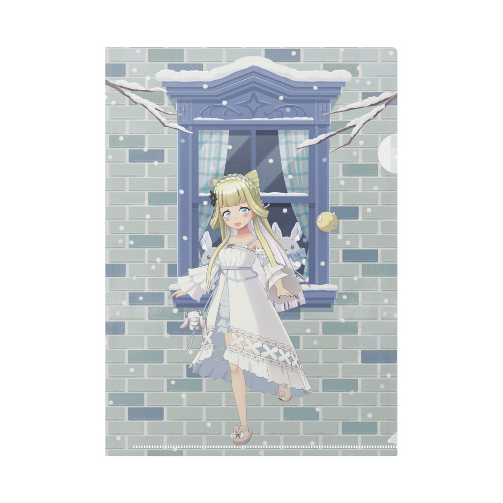 【ななし】12月冬コーデ-クリアファイル-G0320