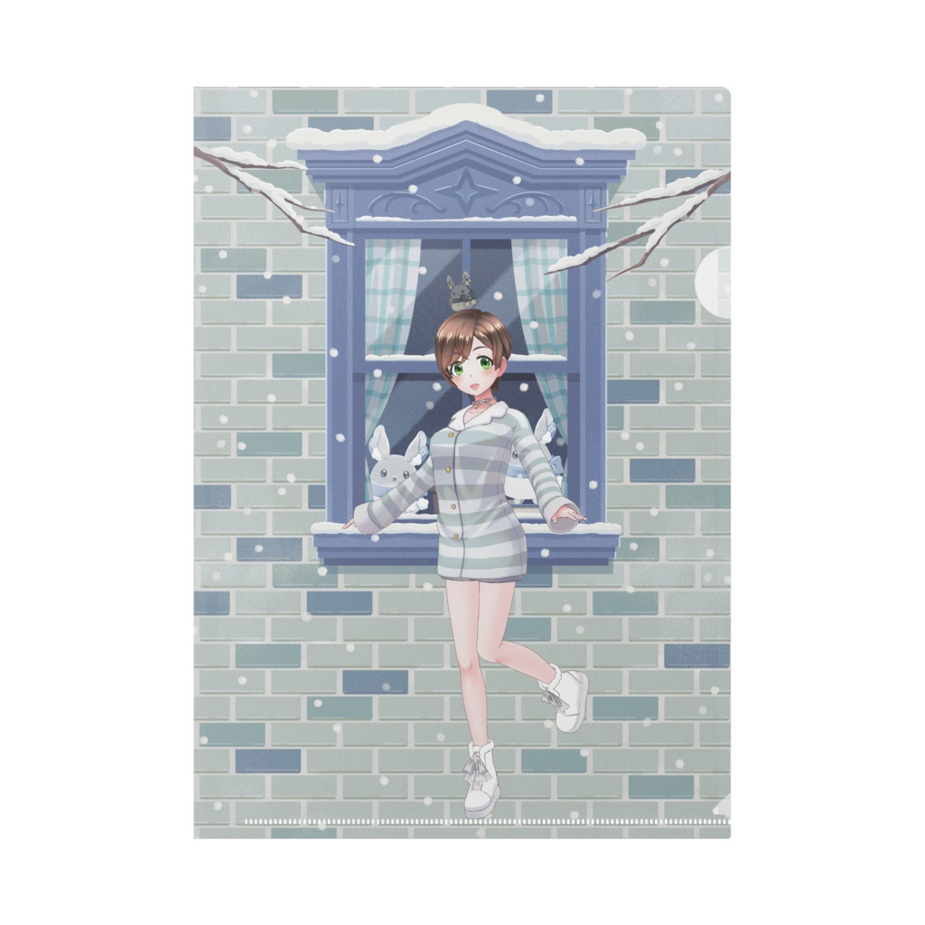 【ななだ】12月冬コーデ-クリアファイル-G0321