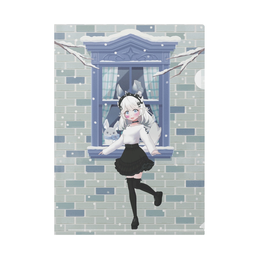 【なの】12月冬コーデ-クリアファイル-G0322