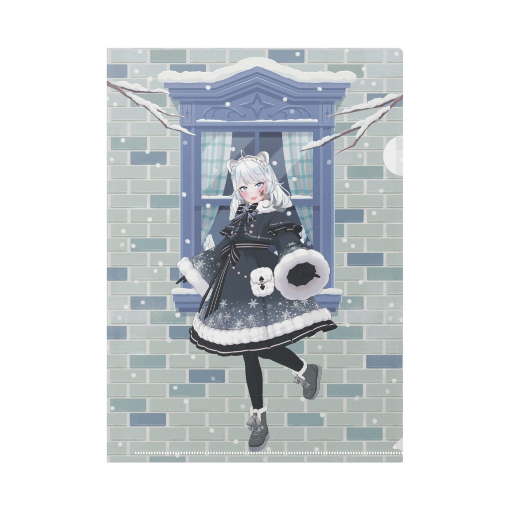 【はっさく】12月冬コーデ-クリアファイル-G0366