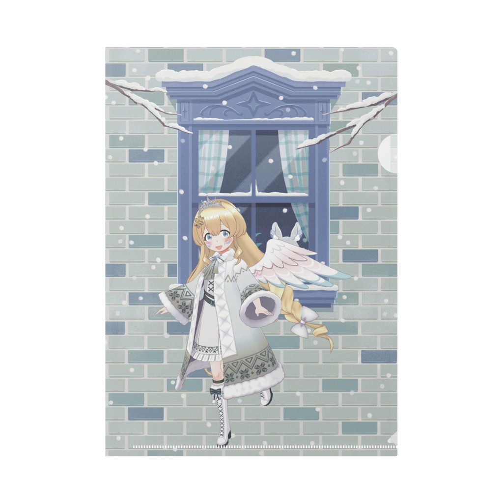 【はれちゃん】12月冬コーデ-クリアファイル-G0375