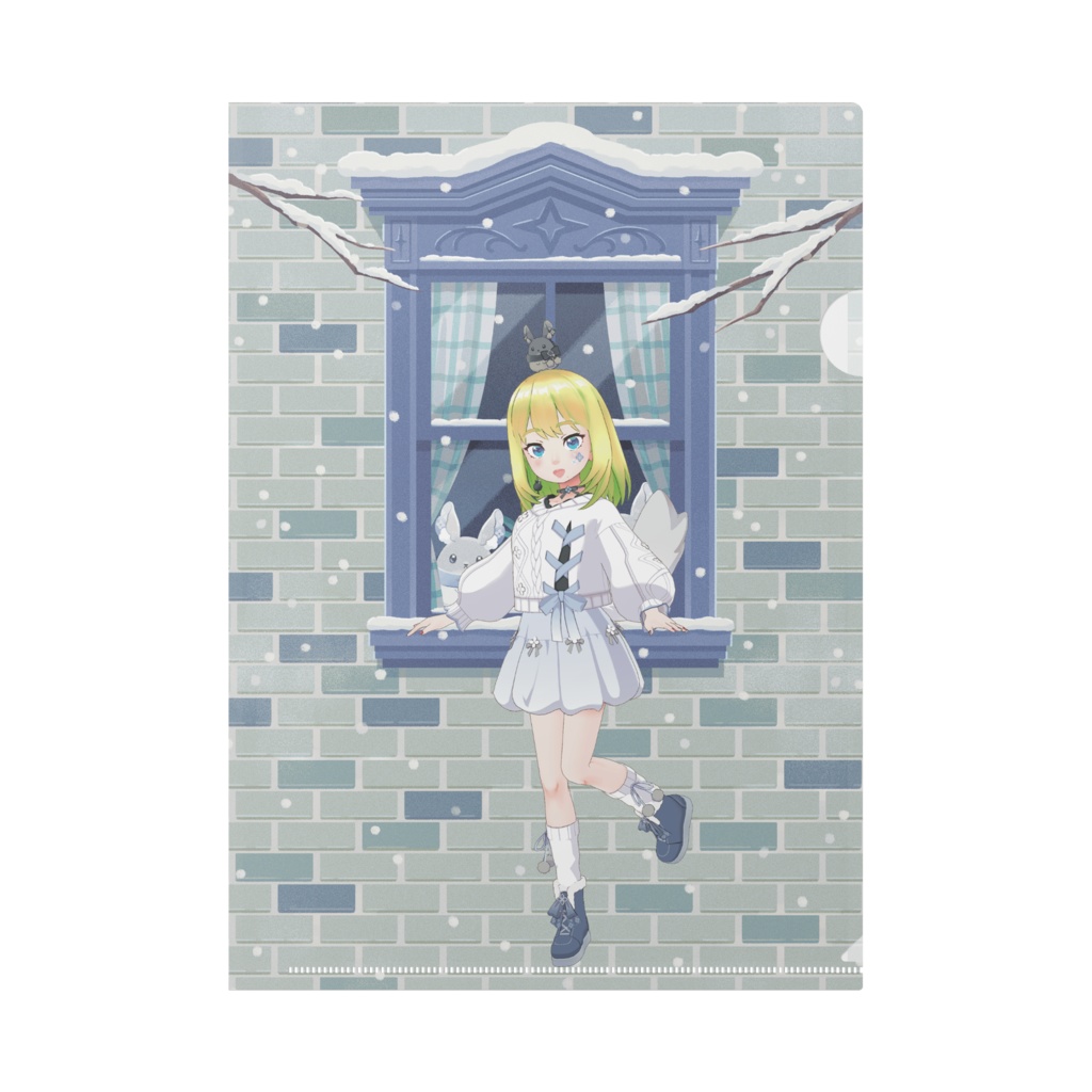 【ばぁむくーへん】12月冬コーデ-クリアファイル-G0360