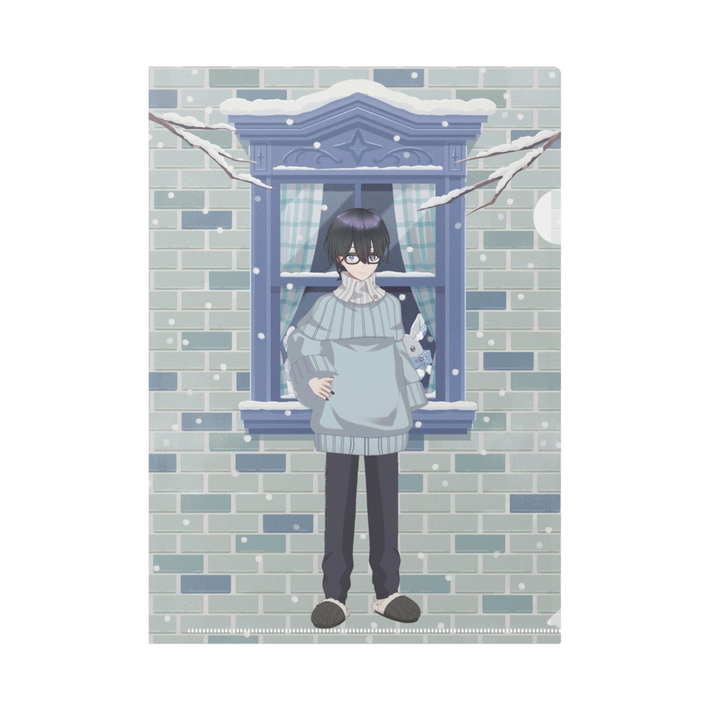 【ふうすけ】12月冬コーデ-クリアファイル-G0392