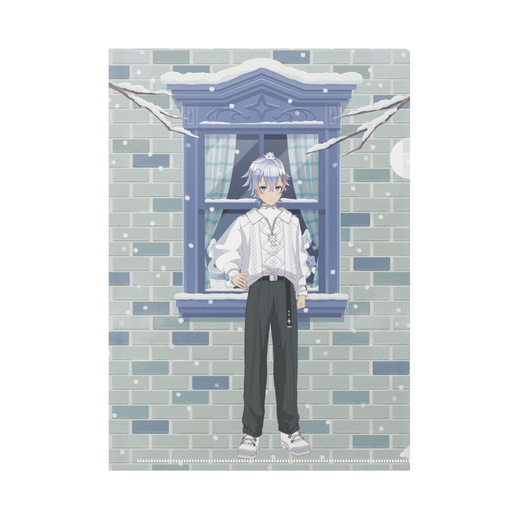 【ほこり】12月冬コーデ-クリアファイル-G0408