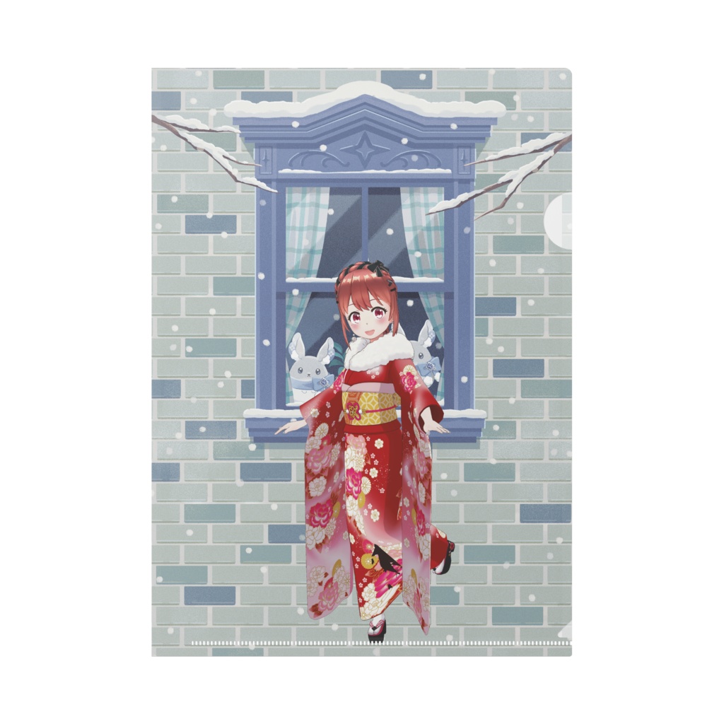 【まこと】12月冬コーデ-クリアファイル-G0421