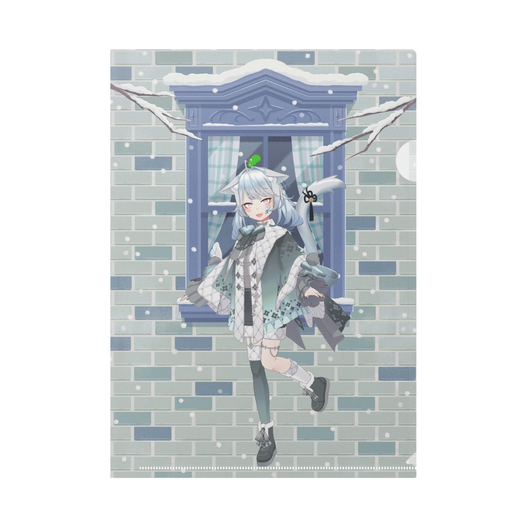 【まつ】12月冬コーデ-クリアファイル-G0422