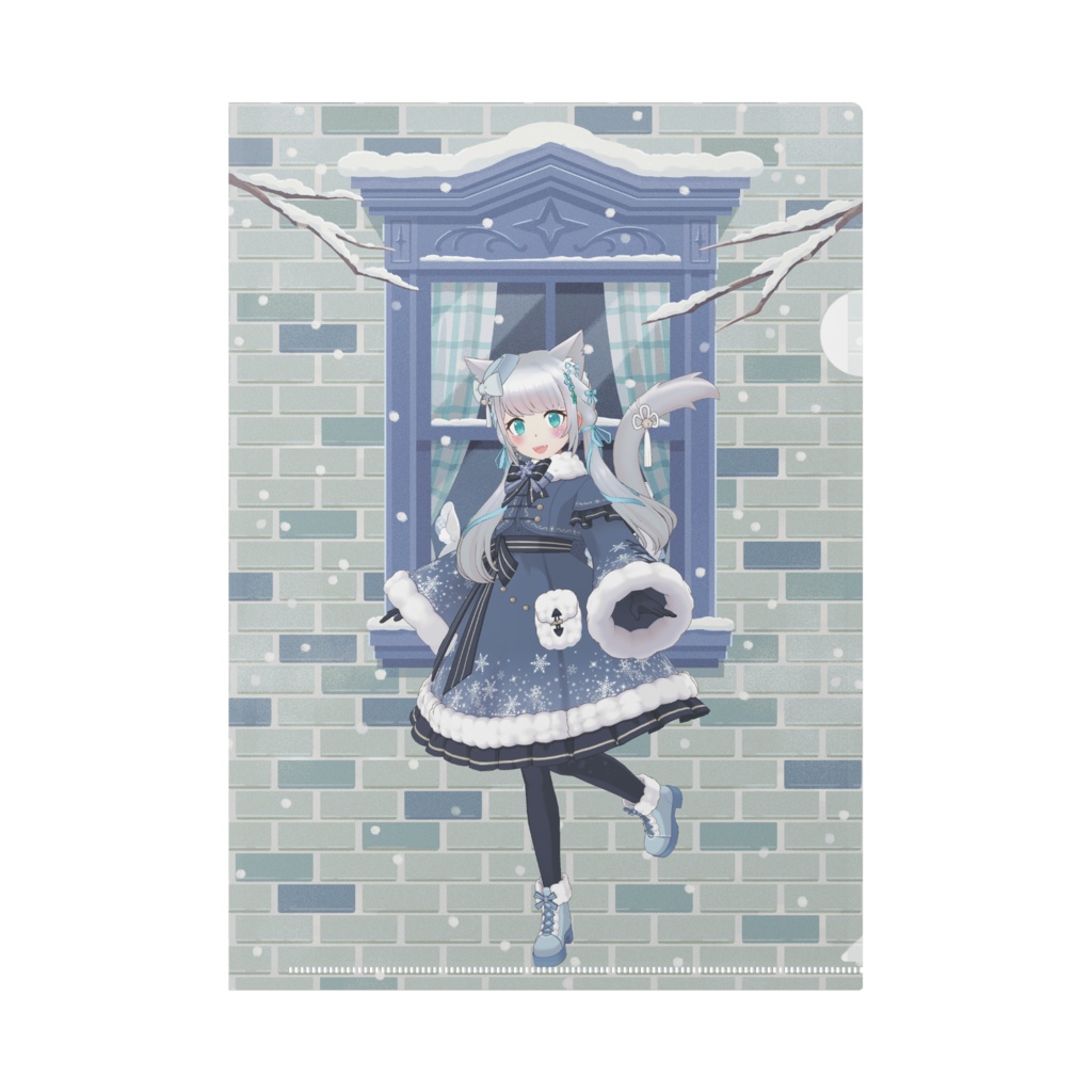【まつりん】12月冬コーデ-クリアファイル-G0424