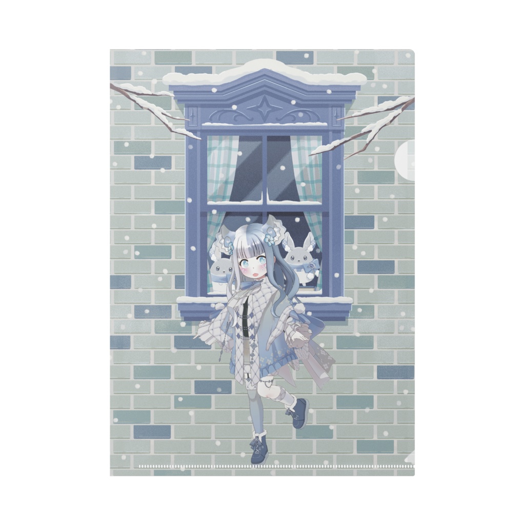 【みこぴぴ】12月冬コーデ-クリアファイル-G0448