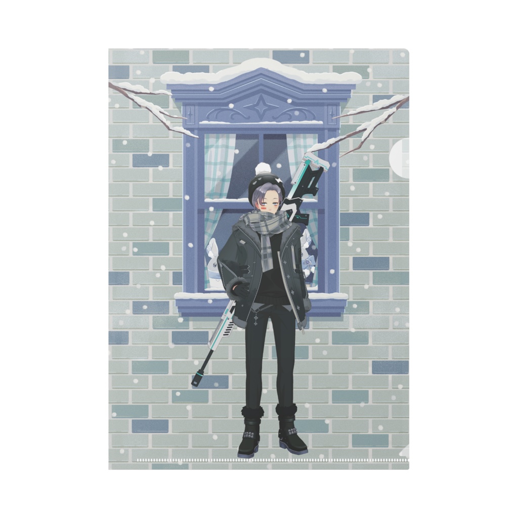 【みなつき】12月冬コーデ-クリアファイル-G0457