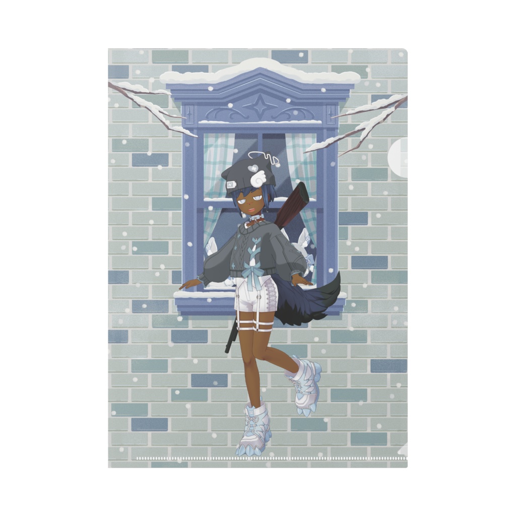 【むあ(ただし最強)】12月冬コーデ-クリアファイル-G0473