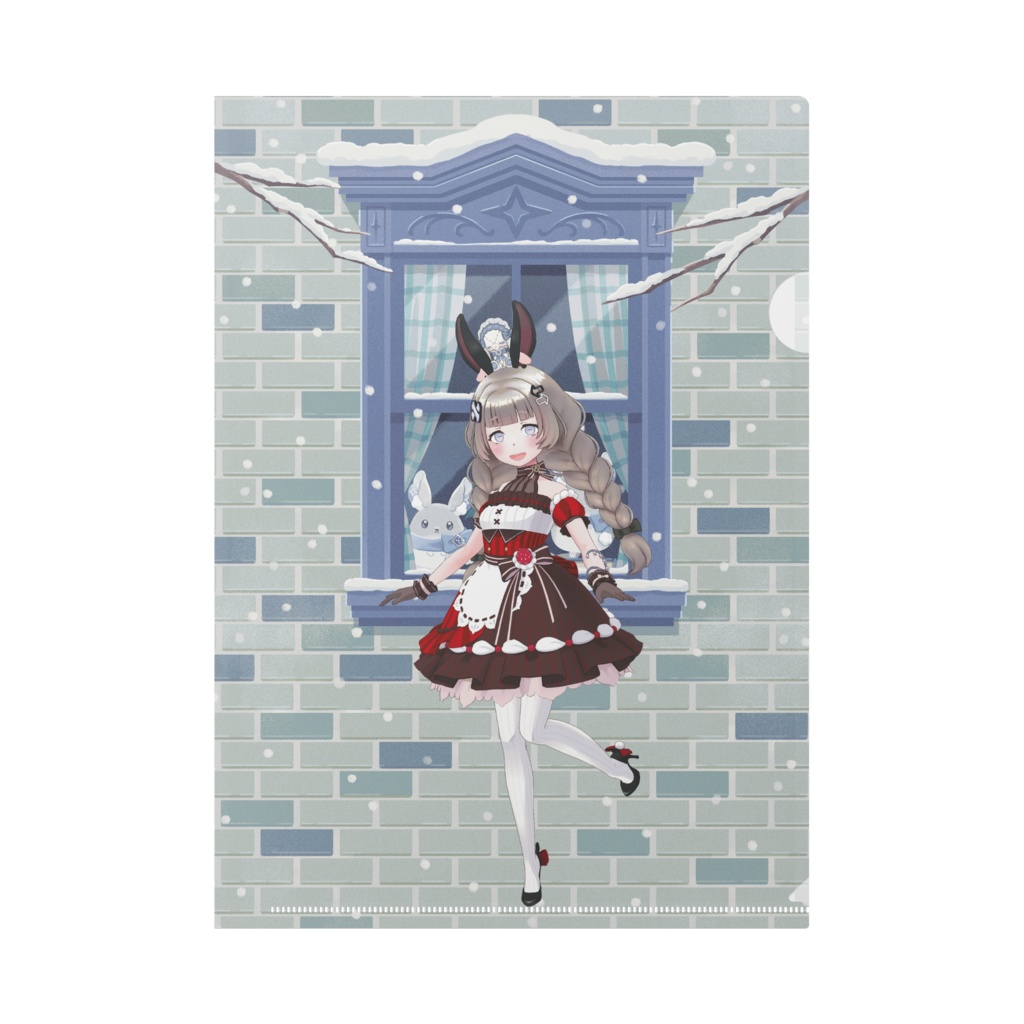 【むい】12月冬コーデ-クリアファイル-G0474