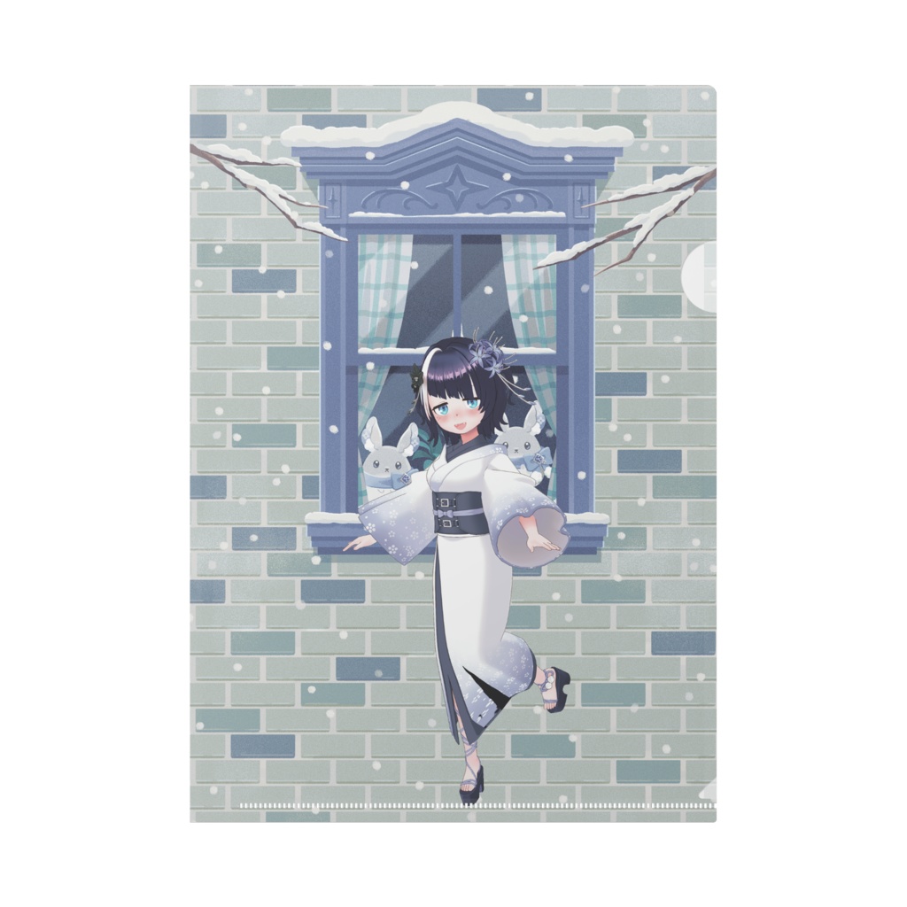 【むぅ】12月冬コーデ-クリアファイル-G0012