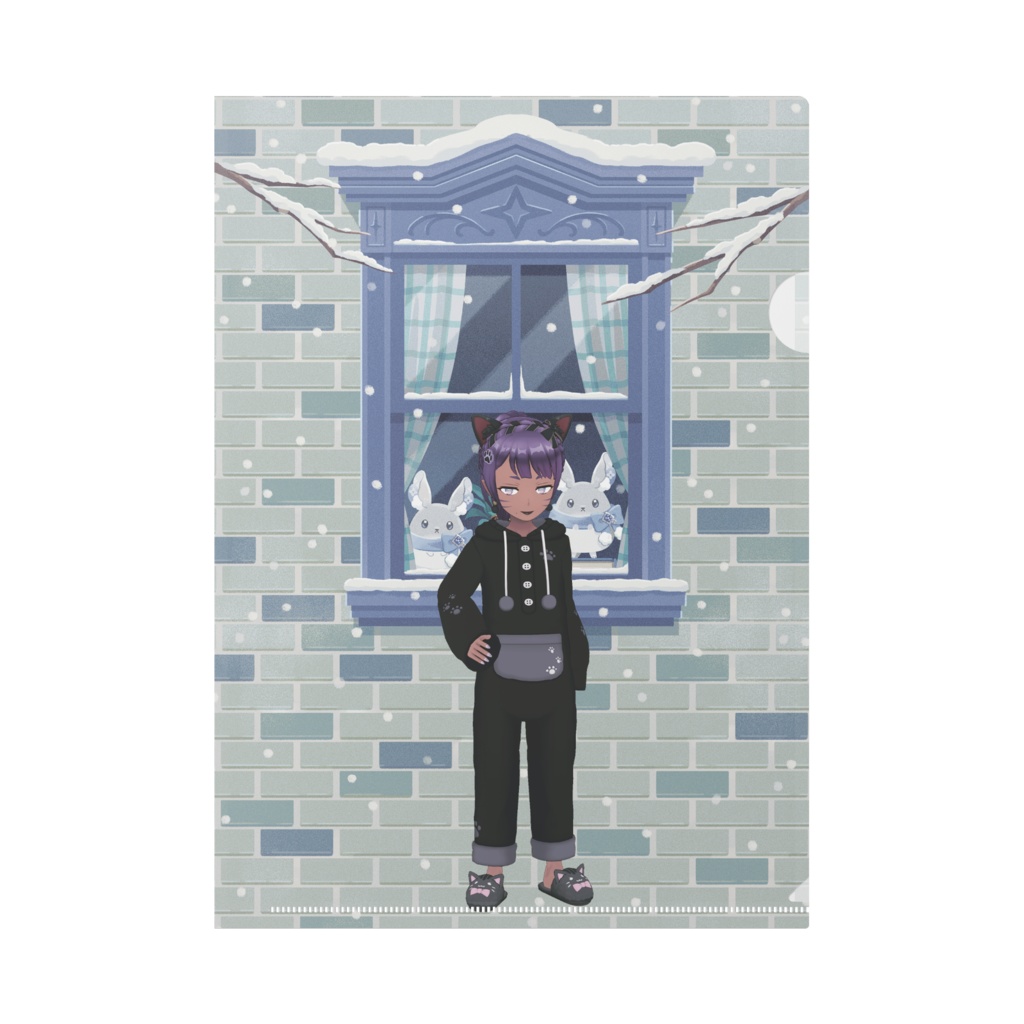 【ゆん】12月冬コーデ-クリアファイル-G0517