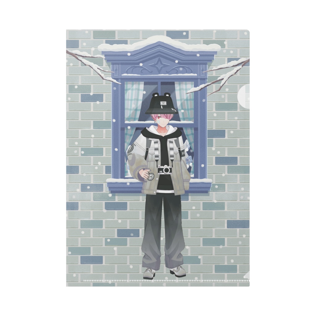 【るる】12月冬コーデ-クリアファイル-G0549