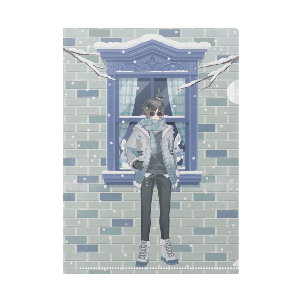 【イマジナリーホモ】12月冬コーデ-クリアファイル-G0107