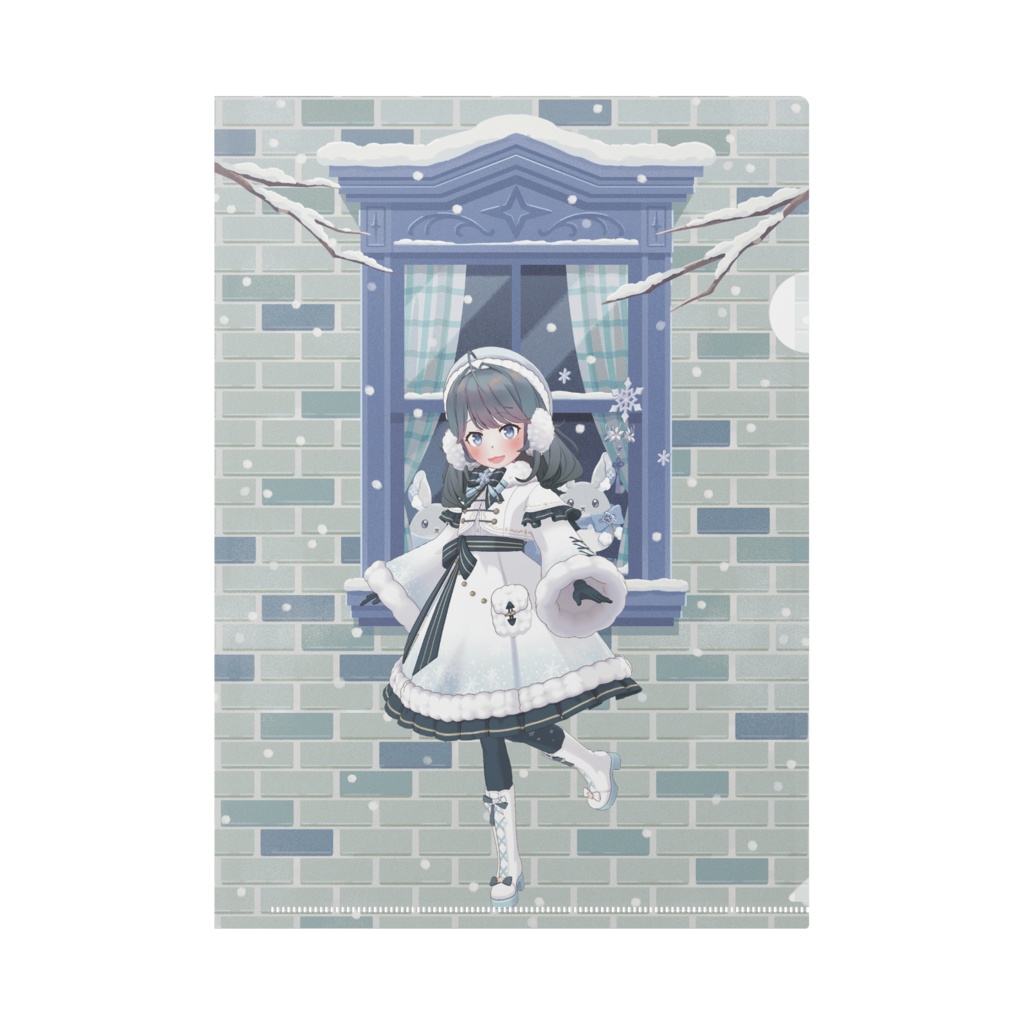 【コリ子】12月冬コーデ-クリアファイル-G0198