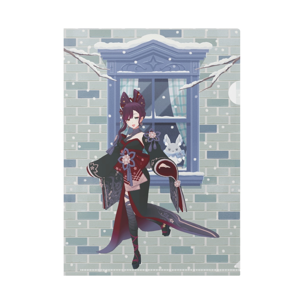 【サエ】12月冬コーデ-クリアファイル-G0202