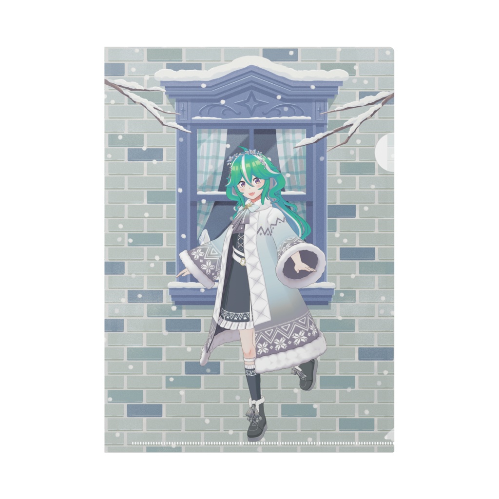 【シフト鷲】12月冬コーデ-クリアファイル-G0222
