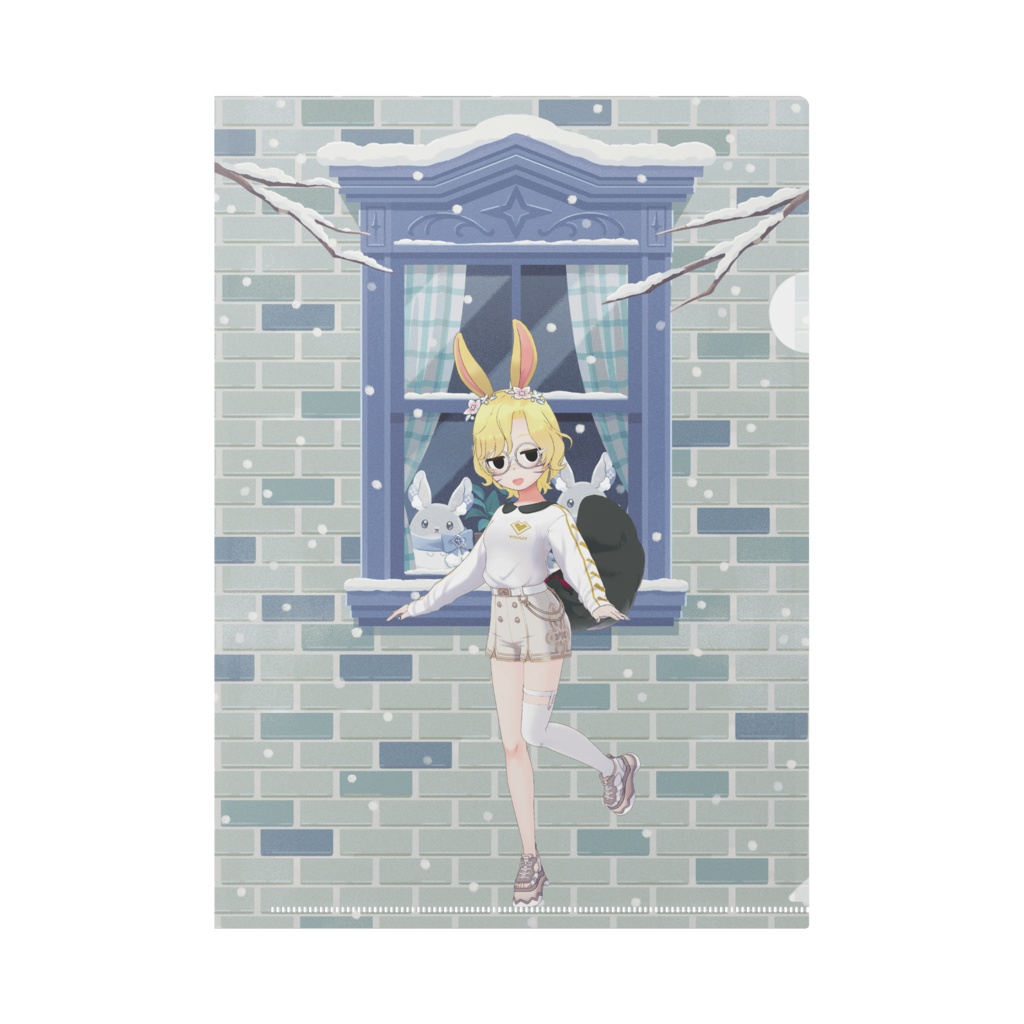 【メグ】12月冬コーデ-クリアファイル-G0478