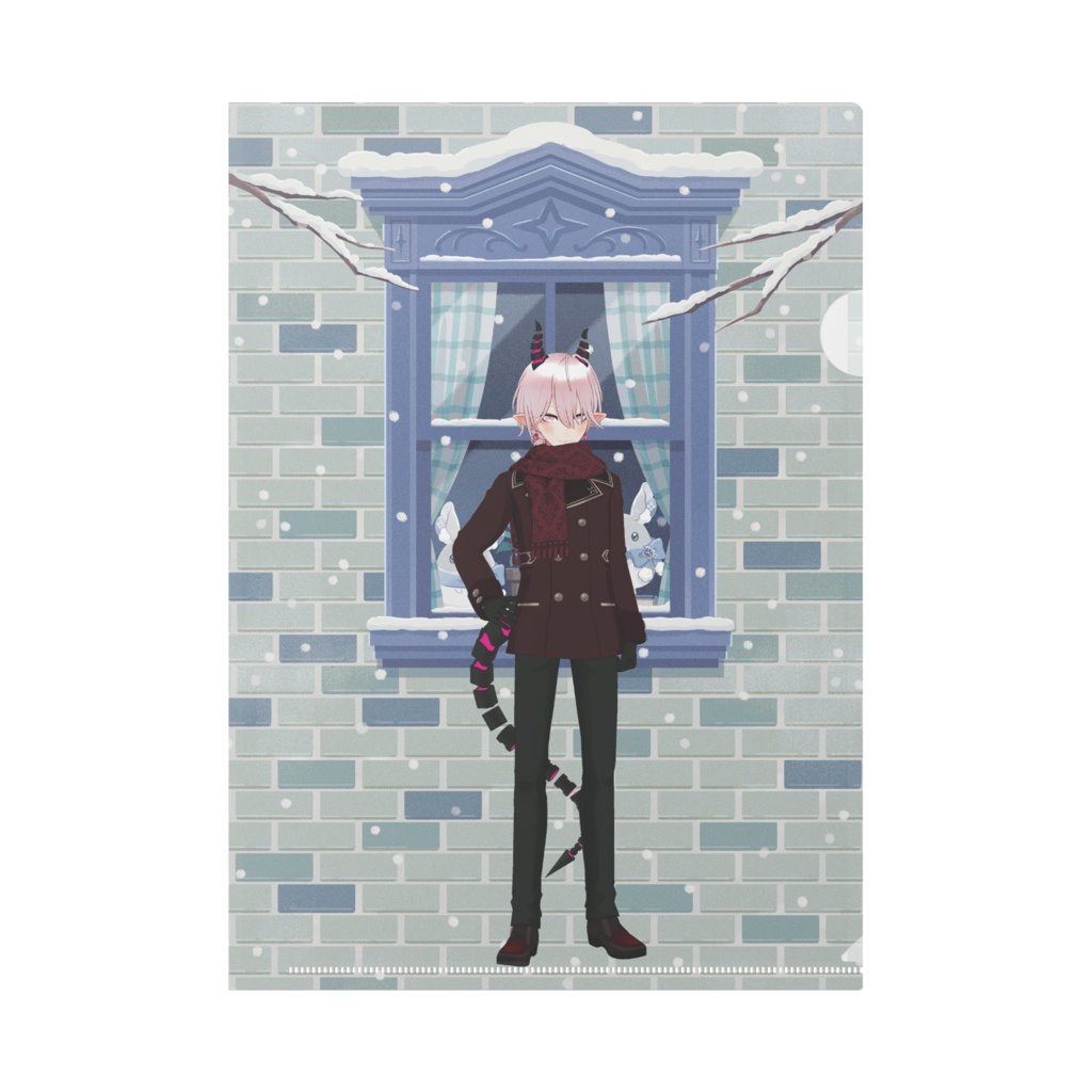 【メーテルリンク】12月冬コーデ-クリアファイル-G0477