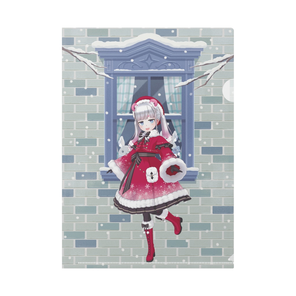 【ワイン】12月冬コーデ-クリアファイル-G0560