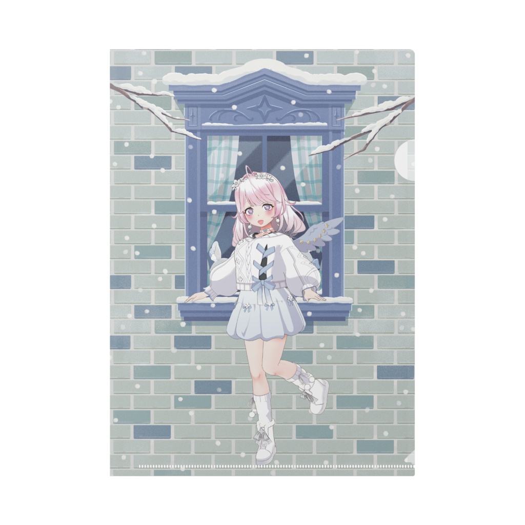 【優月 らら】12月冬コーデ-クリアファイル-G1049