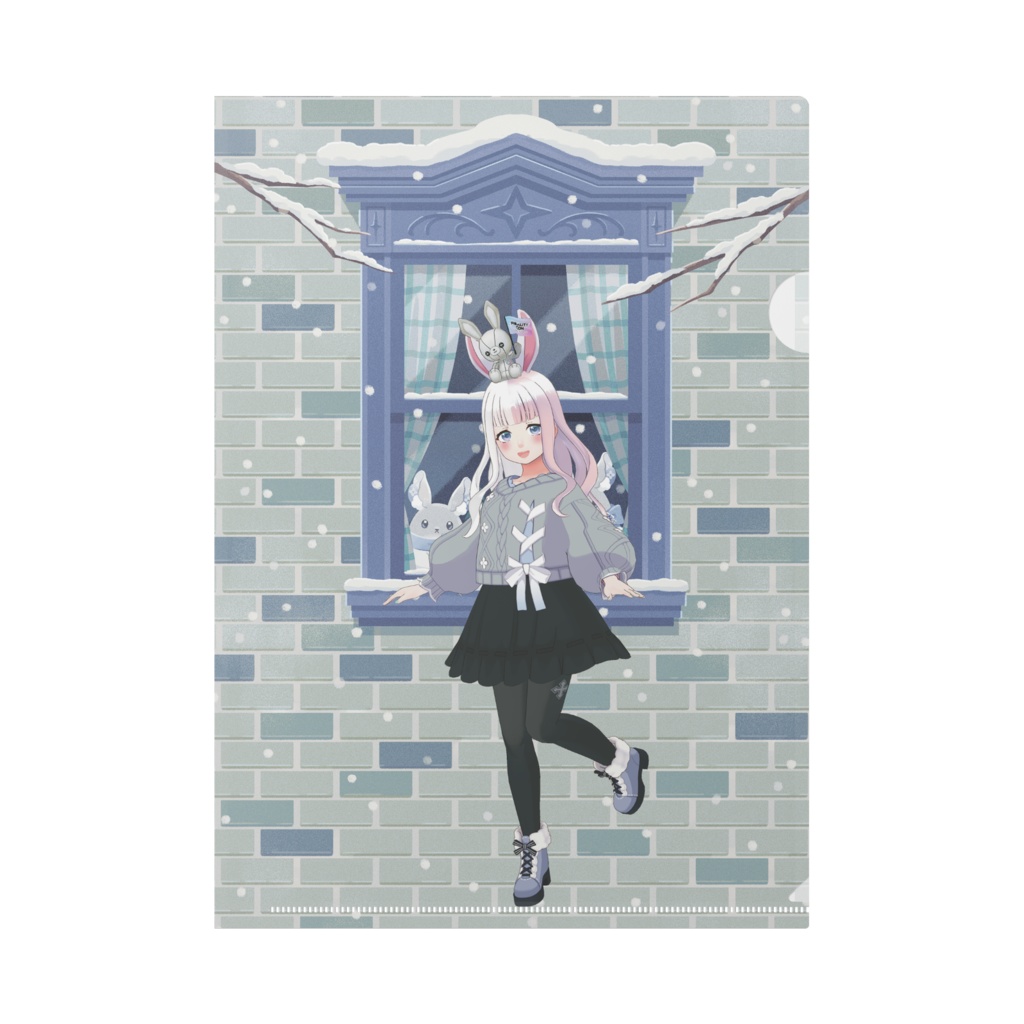 【光月 遊姫亞】12月冬コーデ-クリアファイル-G0699