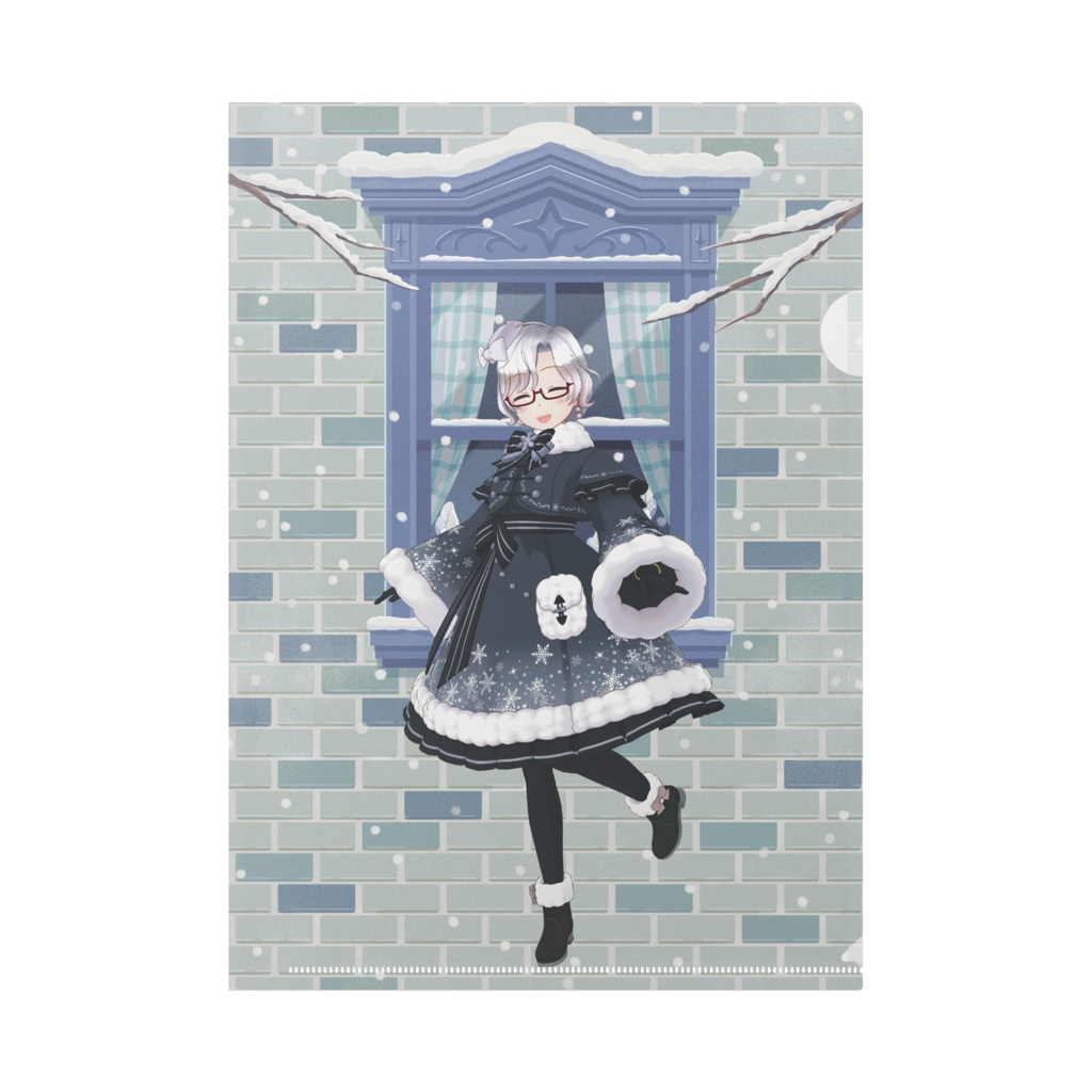【冬ーパーティーかなみ】12月冬コーデ-クリアファイル-G0899