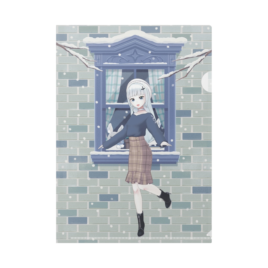 【冬花】12月冬コーデ-クリアファイル-G0900