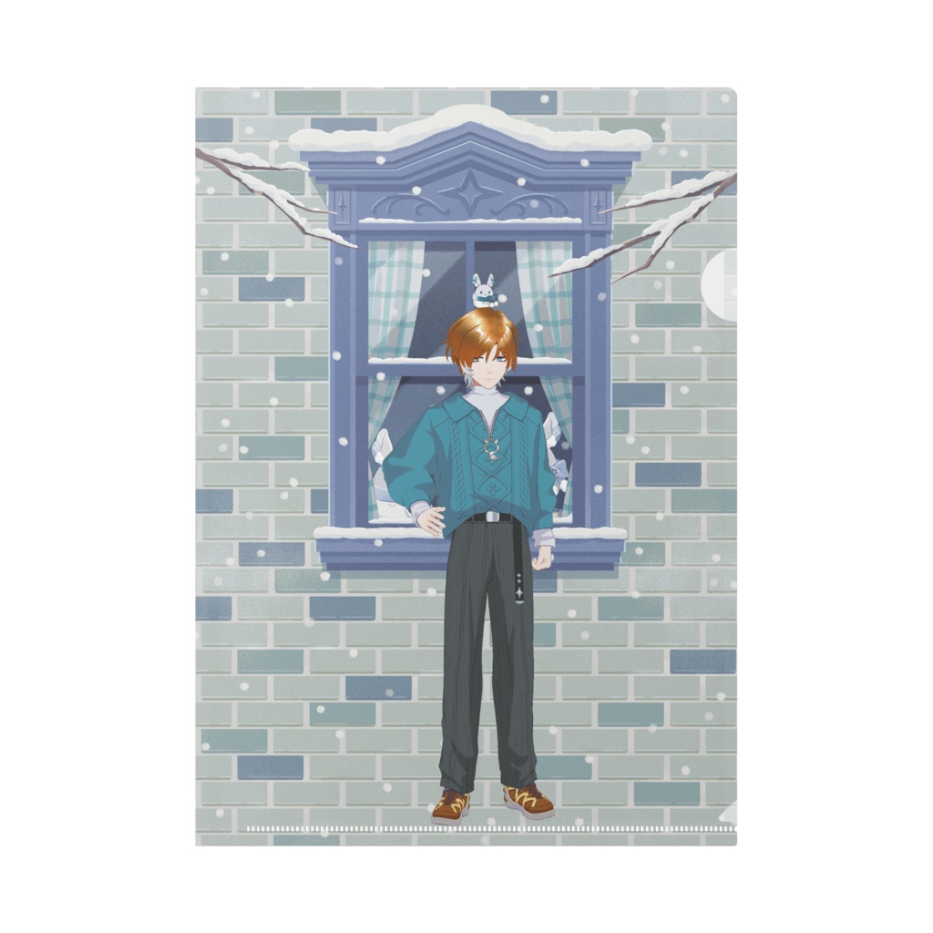 【吉良よもぎ】12月冬コーデ-クリアファイル-G0639