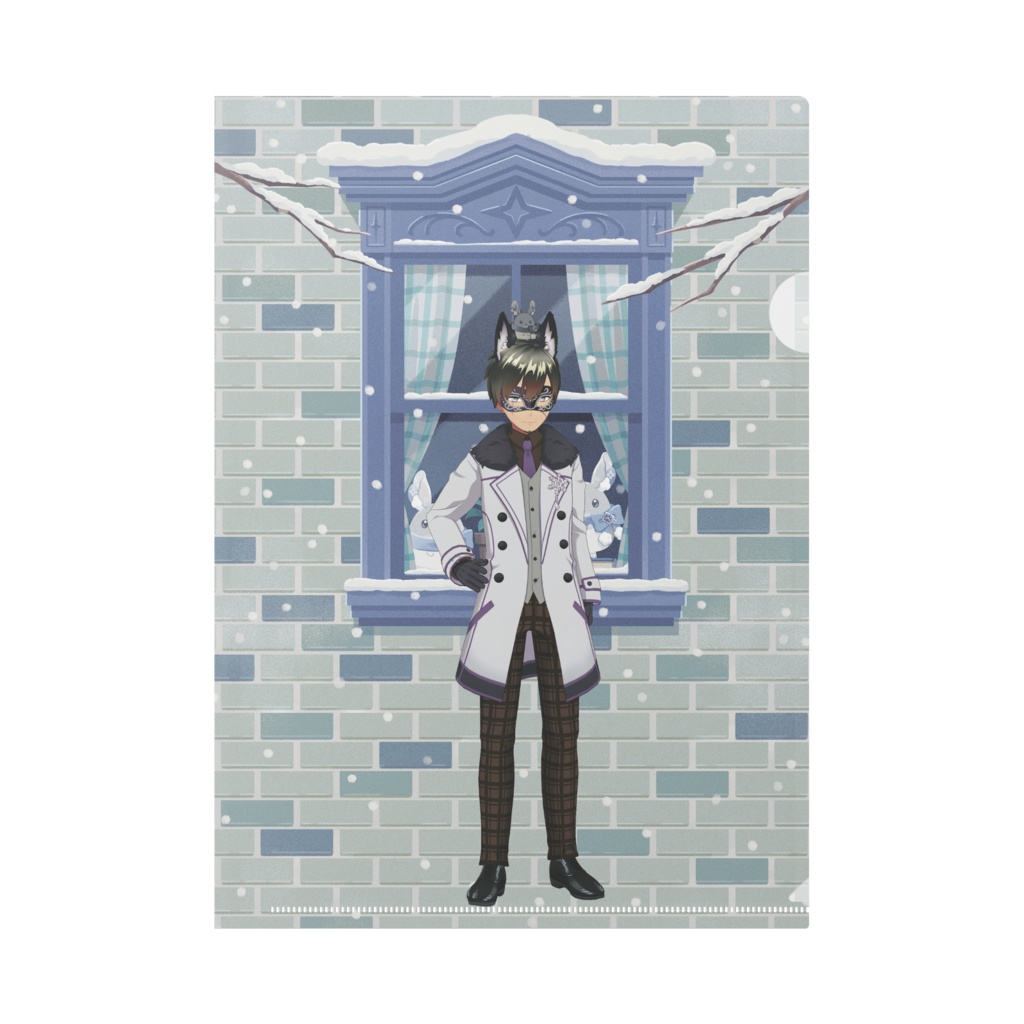 【名が樽】12月冬コーデ-クリアファイル-G1024