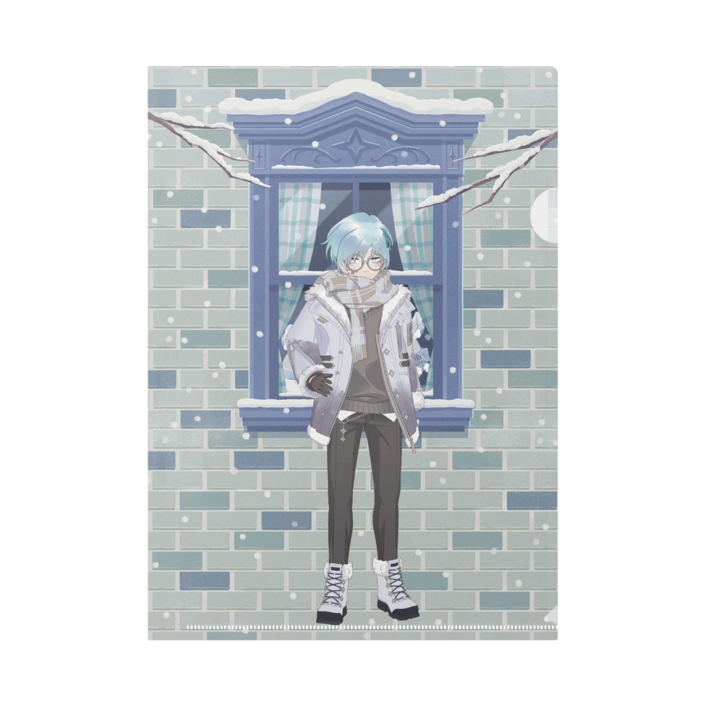 【唯】12月冬コーデ-クリアファイル-G1047