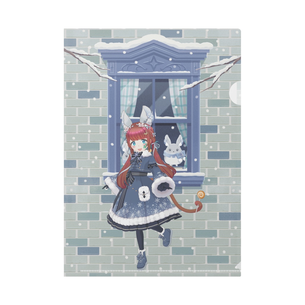 【大嶋菜月】12月冬コーデ-クリアファイル-G0869